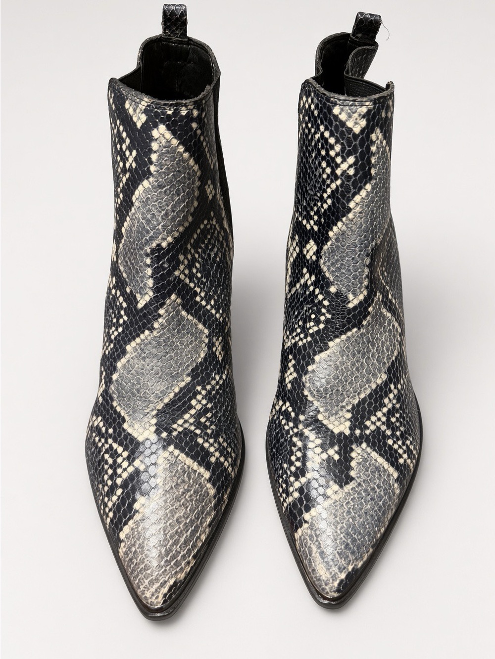 Marc Fisher LTD Snake Print Chelsea Ankle Boots 8.5M